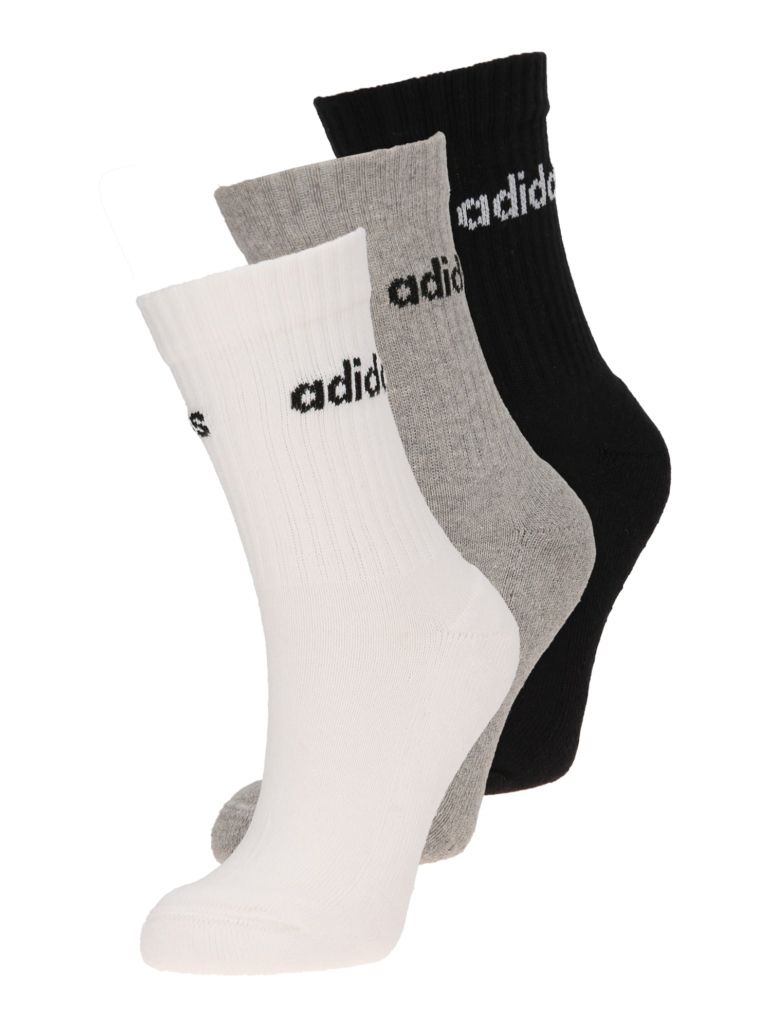 ADIDAS PERFORMANCE Športne nogavice  siva / črna / bela
