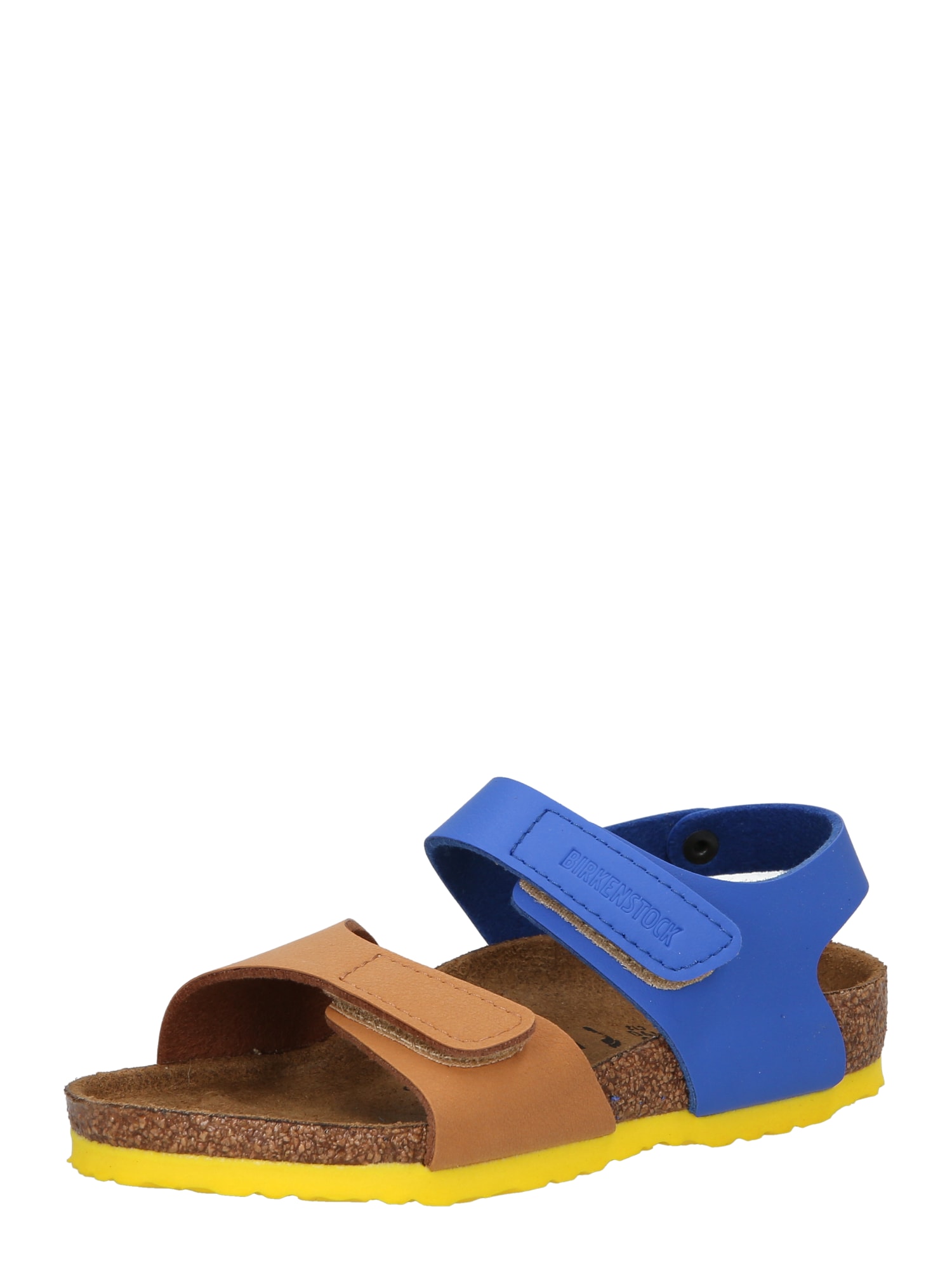 BIRKENSTOCK Odprti čevlji 'Palu'  kraljevo modra / karamel