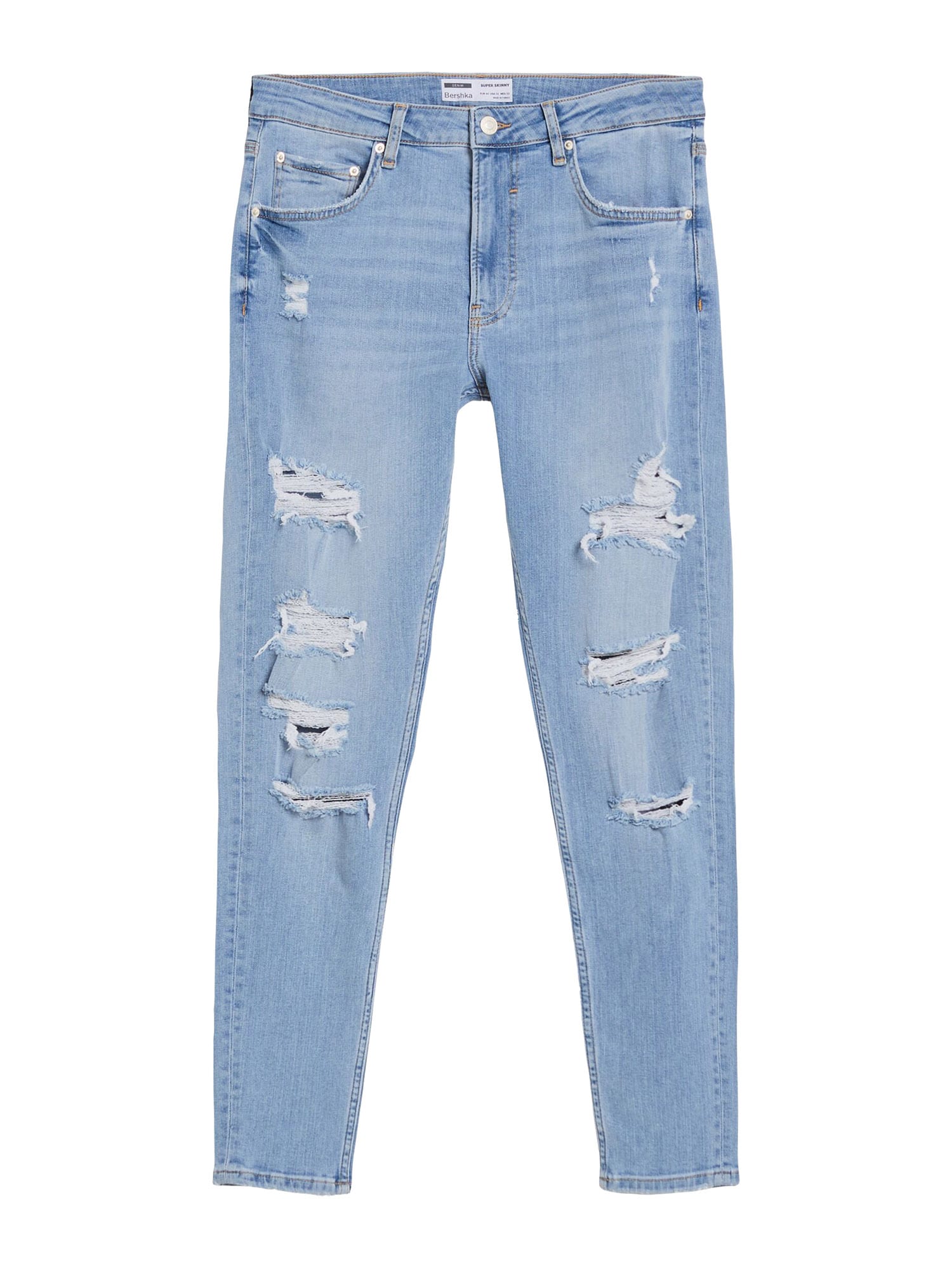 Bershka Kavbojke  moder denim