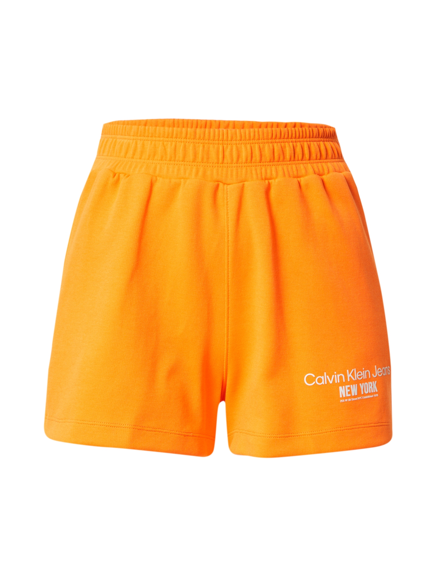Calvin Klein Jeans Hlače  oranžna / bela
