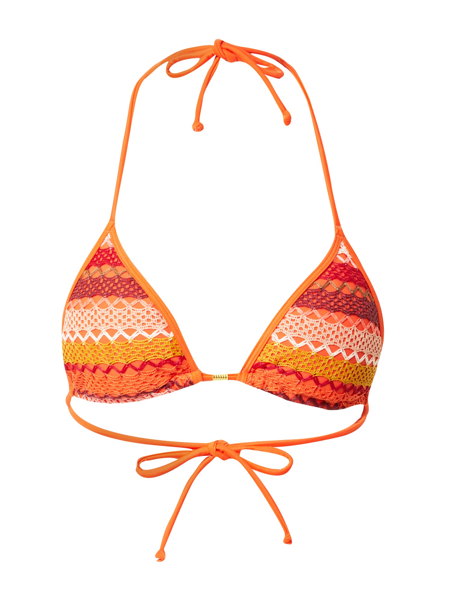 Dorina Bikini zgornji del  rumena / oranžna / bordo / bela