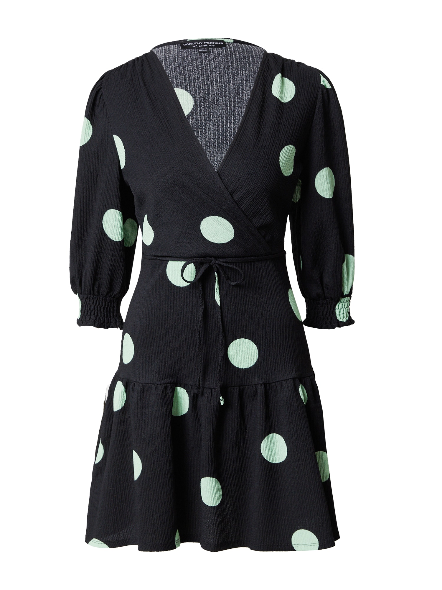 Dorothy Perkins Obleka  pastelno zelena / črna