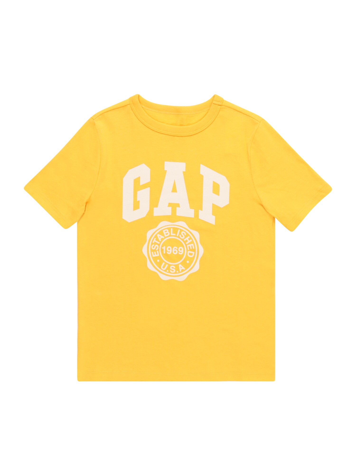 GAP Majica  rumena / bela