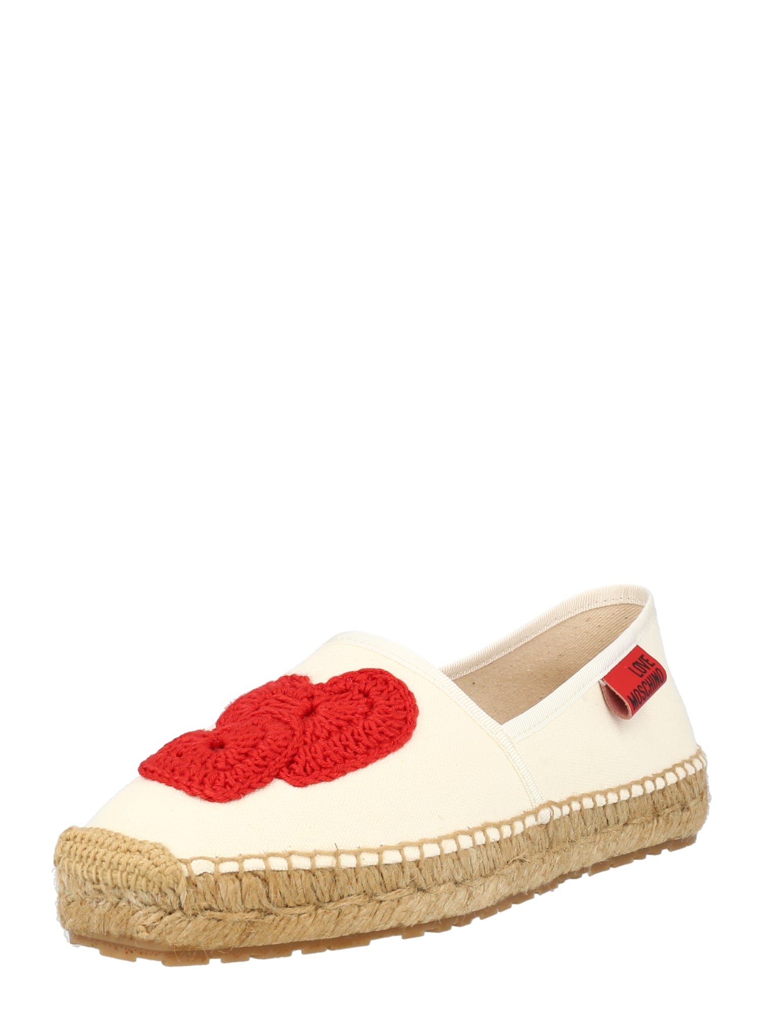 Love Moschino Espadrile 'SCARPAD'  rdeča / črna / volneno bela