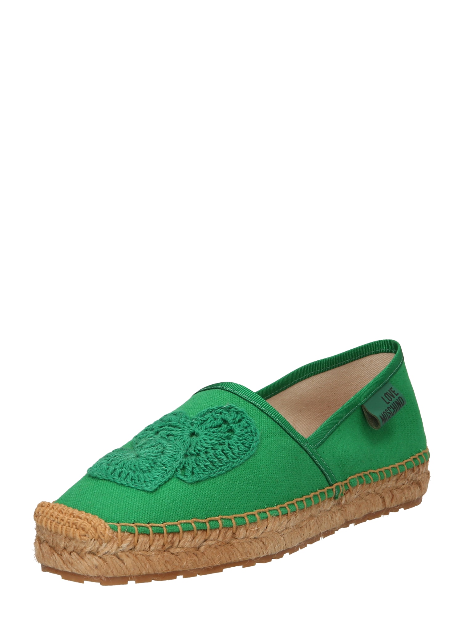 Love Moschino Espadrile 'SCARPAD'  svetlo bež / travnato zelena