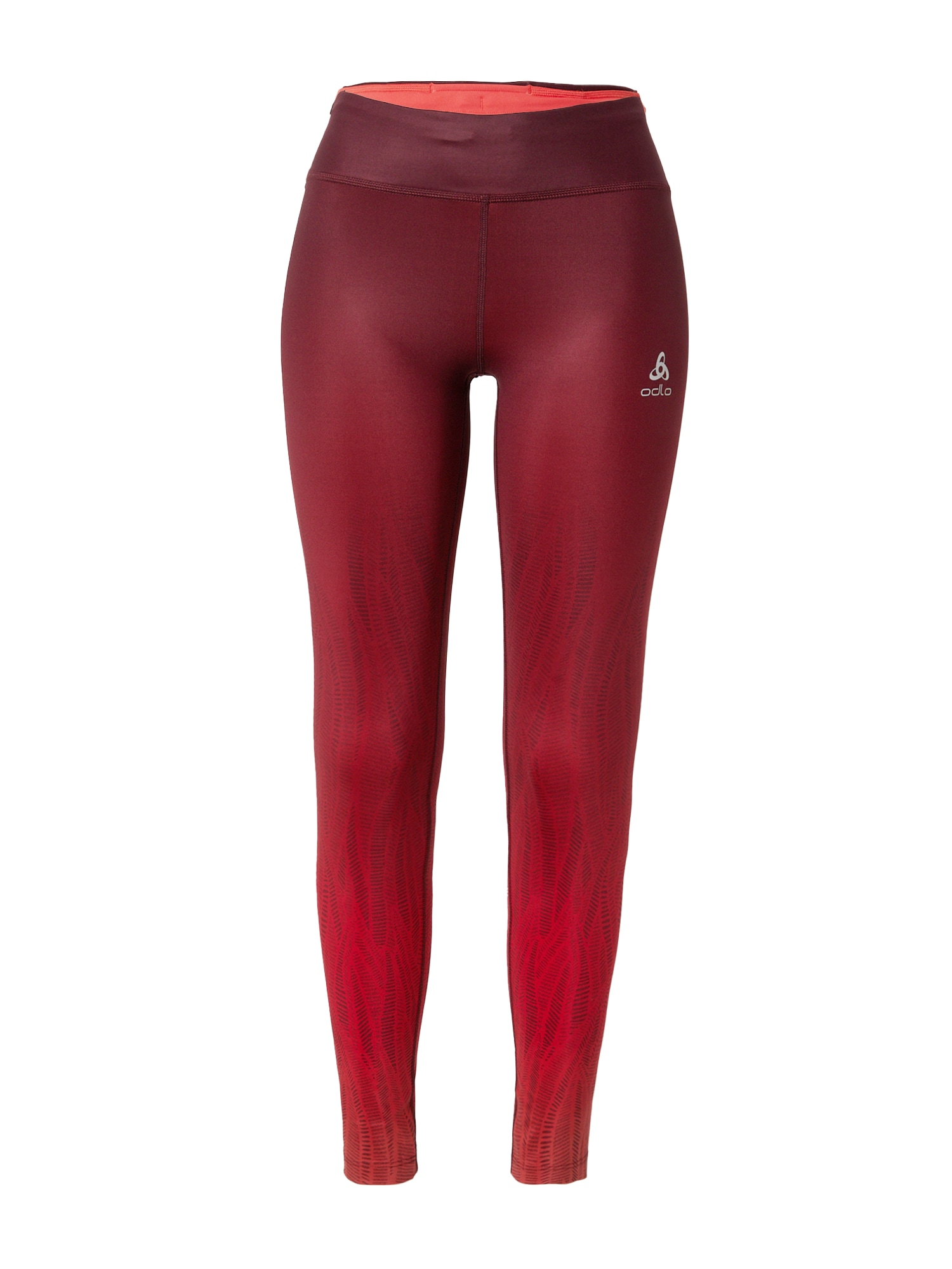 ODLO Športne hlače 'Zeroweight'  rdeča / bordo