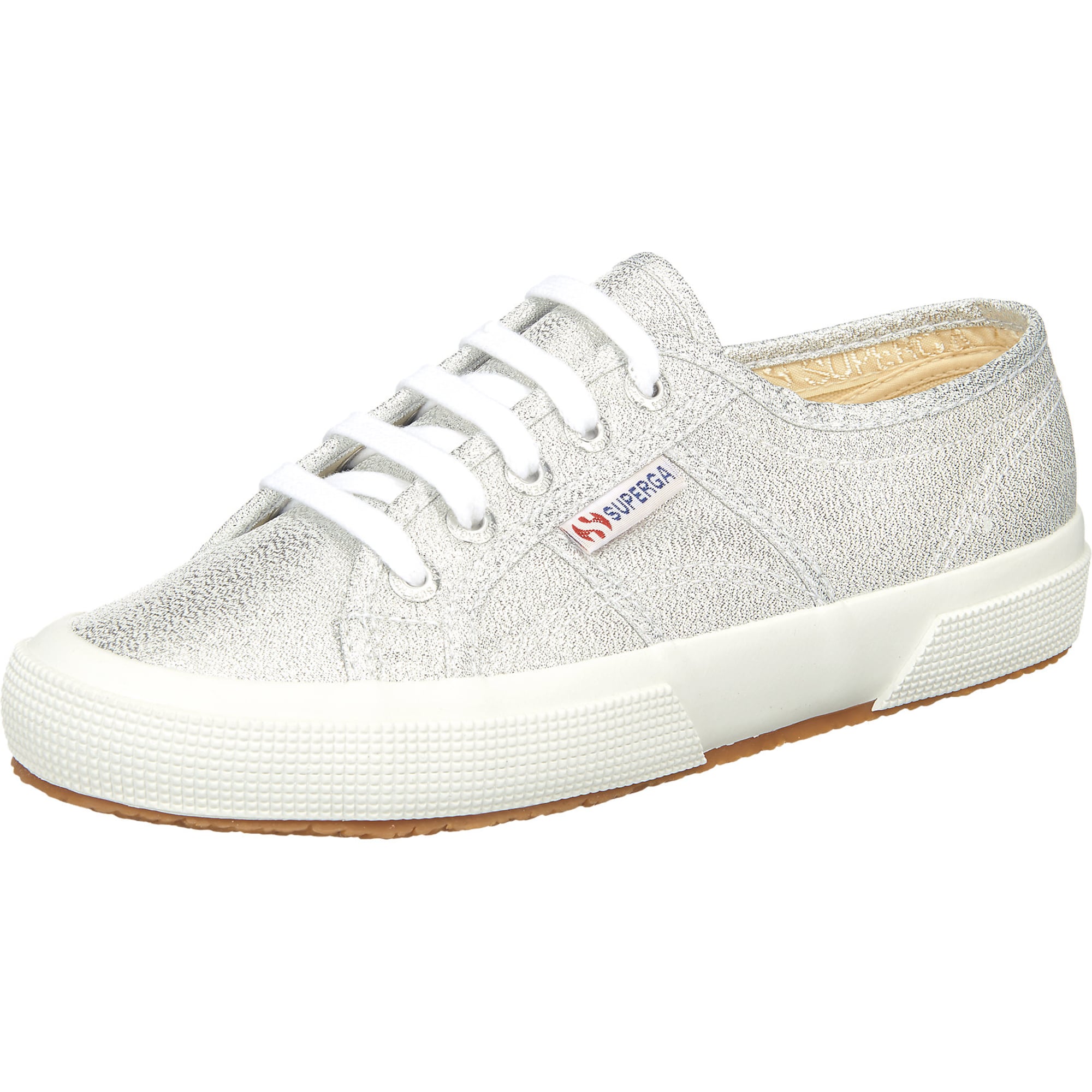 SUPERGA Nizke superge  srebrna / bela