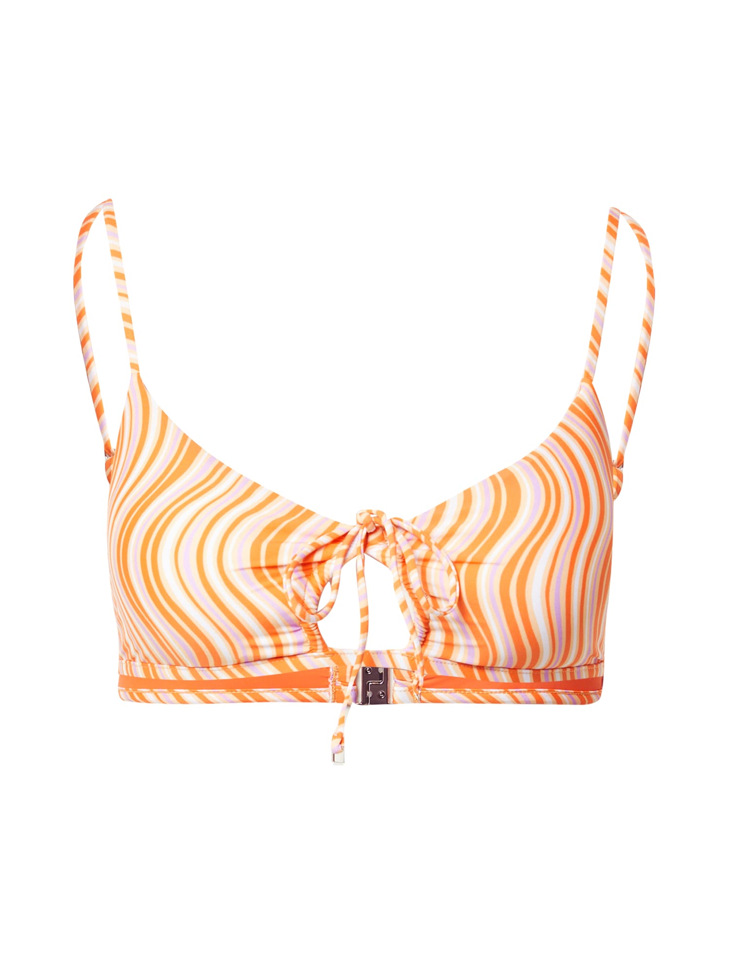 Seafolly Bikini zgornji del  sivka / mandarina / bela