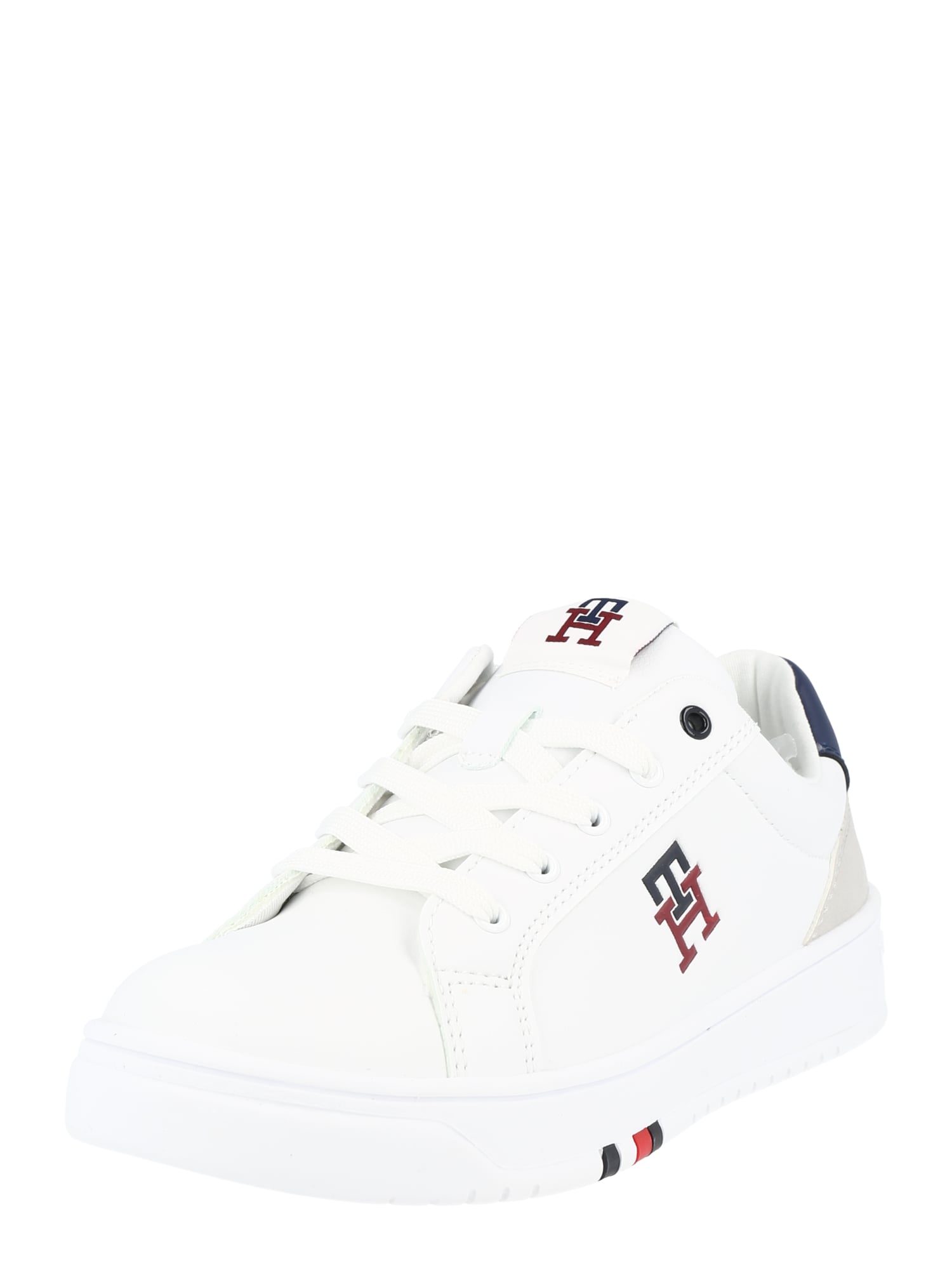 TOMMY HILFIGER Nizke superge  mornarska / svetlo siva / pastelno rdeča / bela